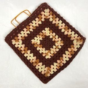 Vintage Handmade Crocheted Tote